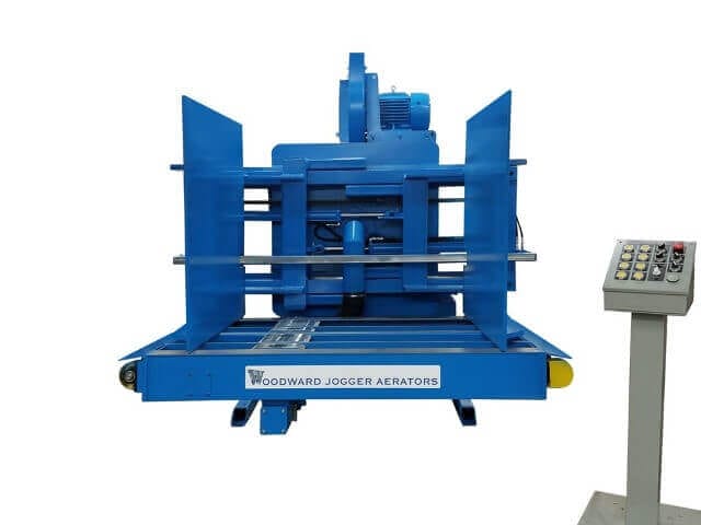 Blue FL Series Pile Turner and Jogger Aerator, only at Woodward invented the Pile Turner and Jogger Aerator over 63 years ago, and has over 5,000.