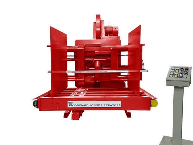 Red FL Series Pile Turner, expertly crafted for efficiency, only available at Woodward invented the Pile Turner and Jogger Aerator over 63 years ago, and has over 5,000.